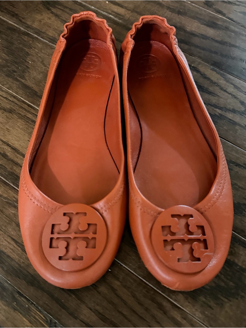 Tory Burch Minnie Travel Ballet Flats - Desert Spice